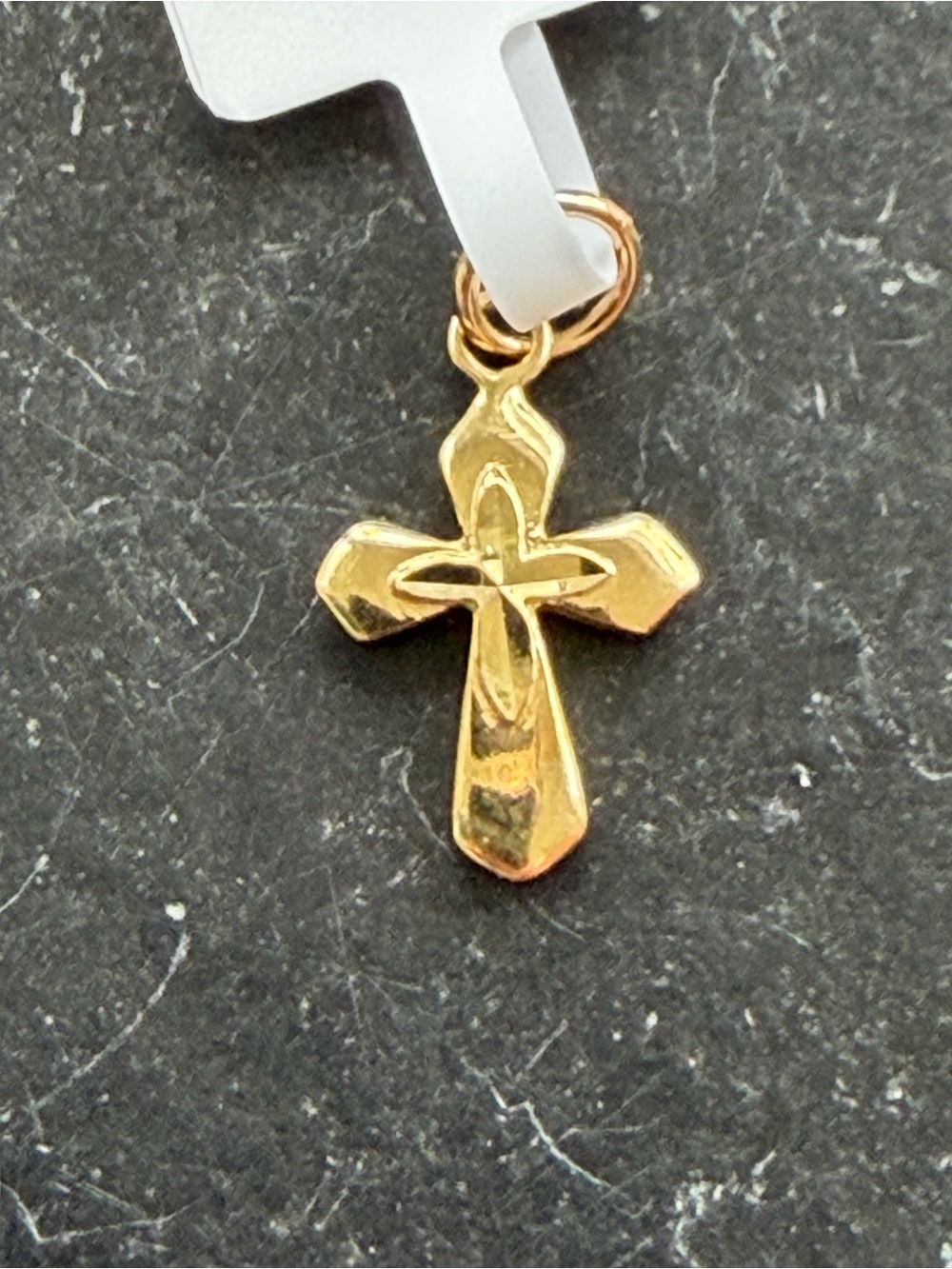 14kt Yellow Gold Cross Pendant Charm for Women